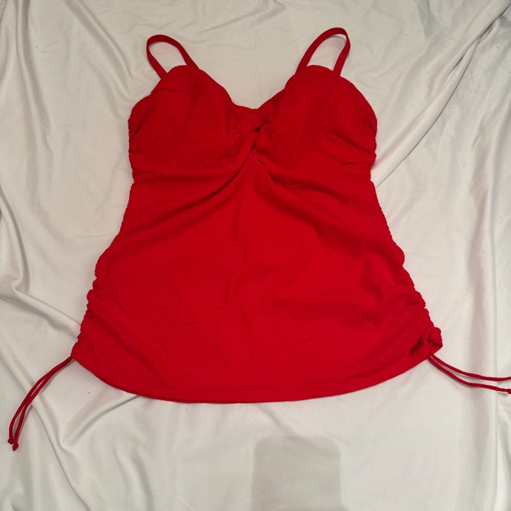 Fantasie Red Twist Front Tankini Top - Picture 2 of 8